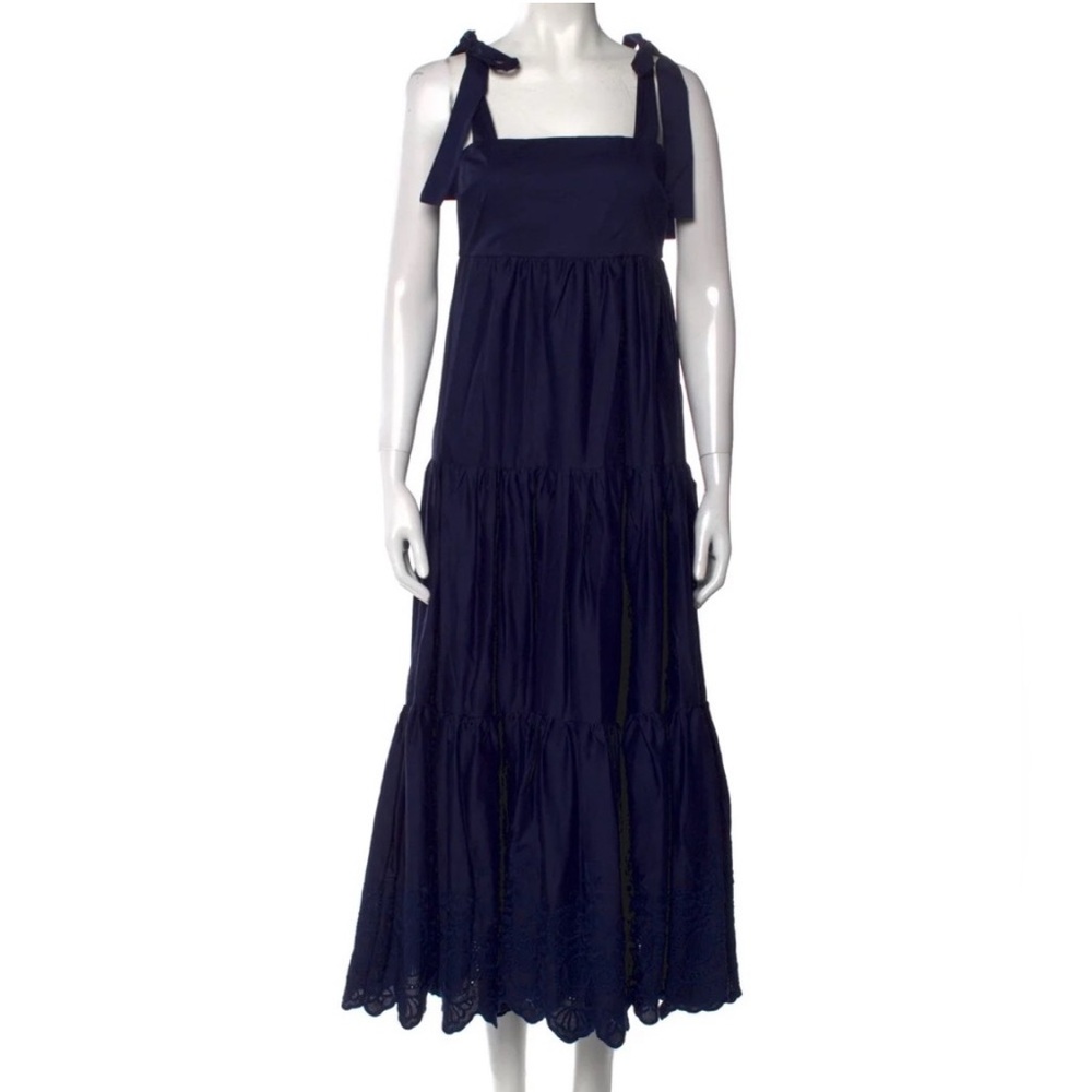 Jason Wu Elegant Navy Blue Sleeveless Dress